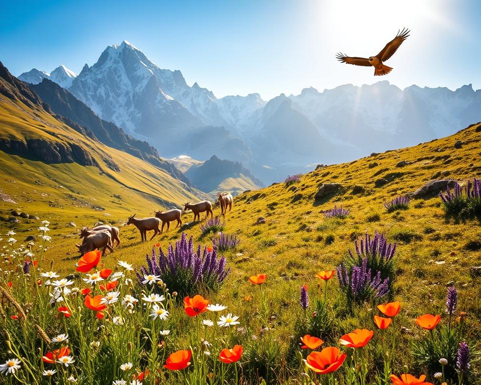 Alpenflora und Alpenfauna in den französischen Alpen Alpenflora und Alpenfauna in den französischen Alpen