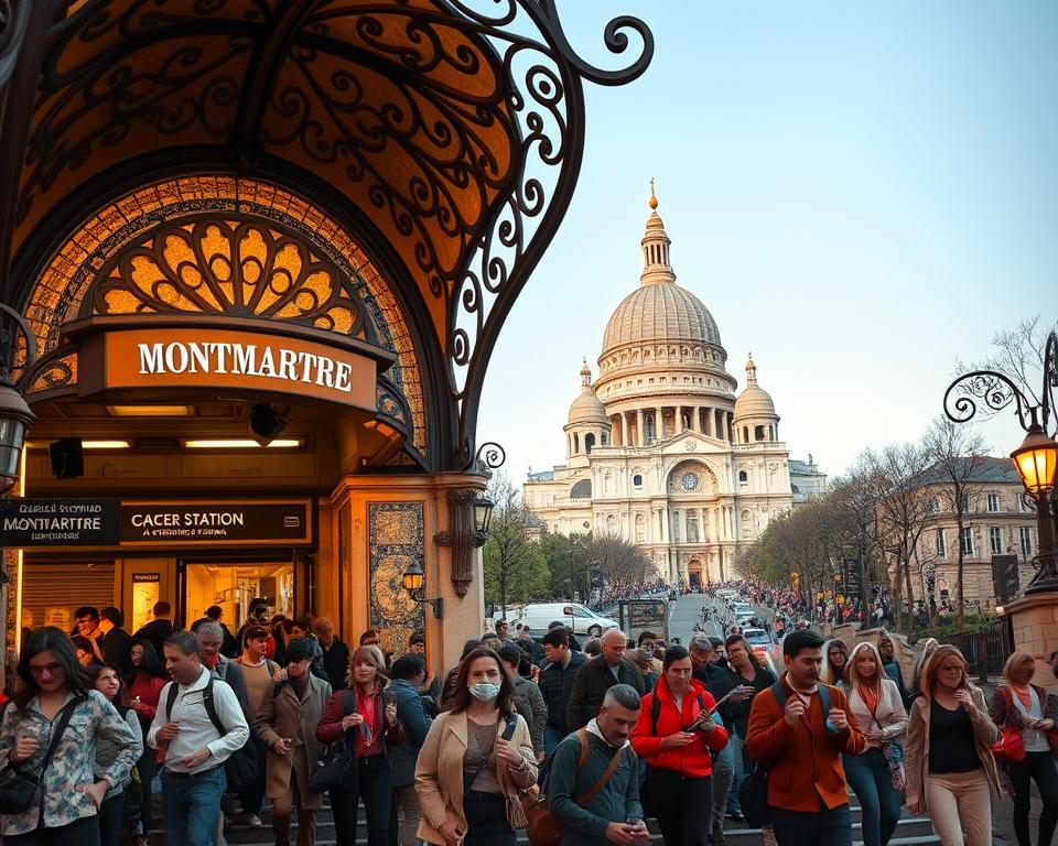 Anreise Montmartre Metro
