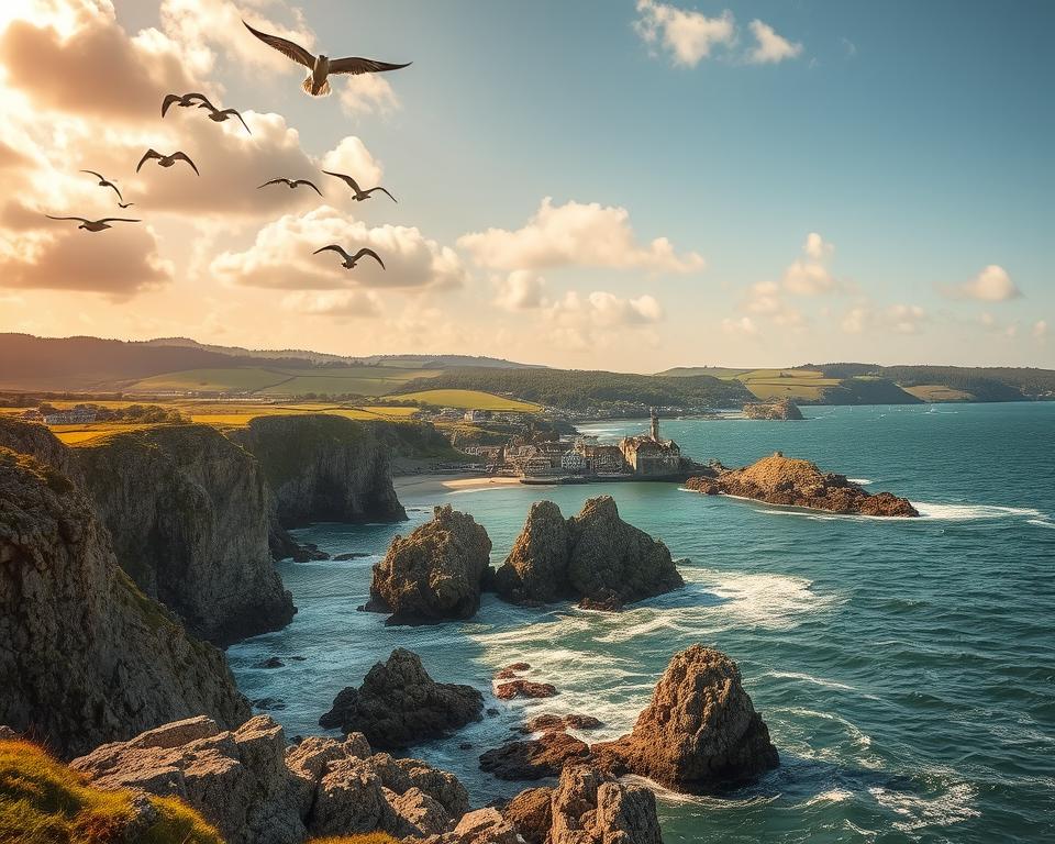 Bretagne Küste Landschaft