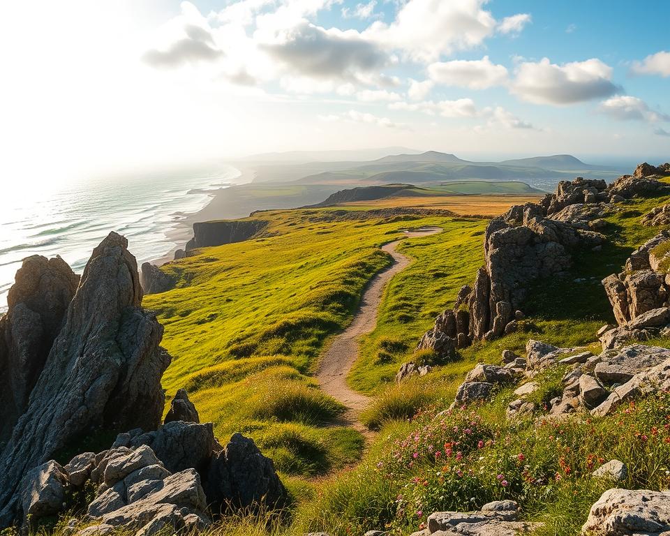 Bretagne Küste Landschaftspanorama