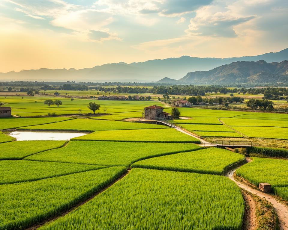Camargue Reisanbau Landschaft Camargue Reisanbau Landschaft