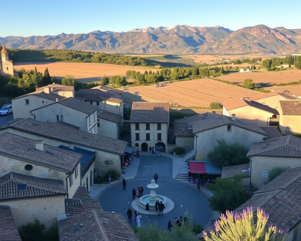 Dörfer Ardeche Landschaft Dörfer Ardeche Landschaft