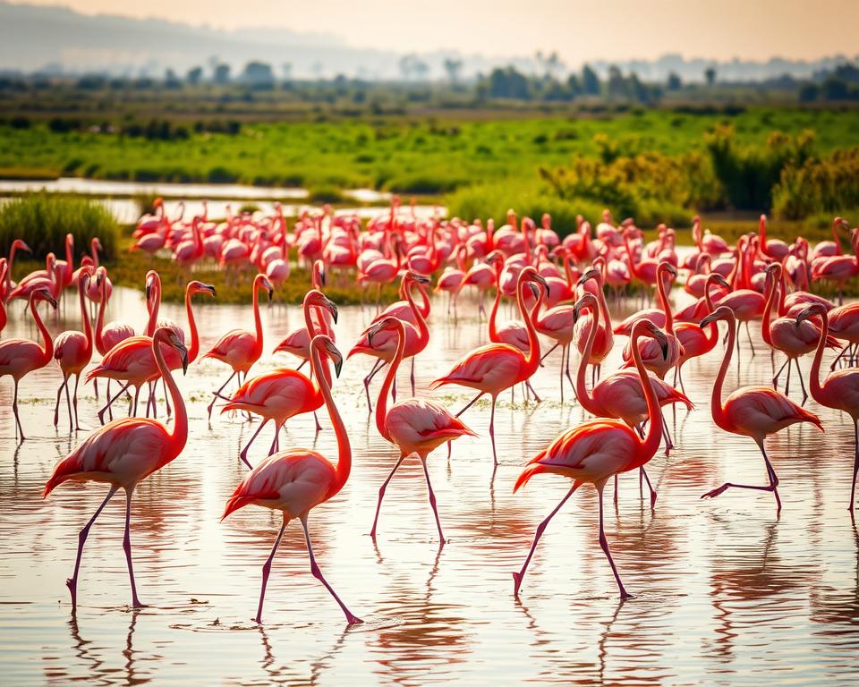 Fauna Camargue rosa Flamingos Fauna Camargue rosa Flamingos