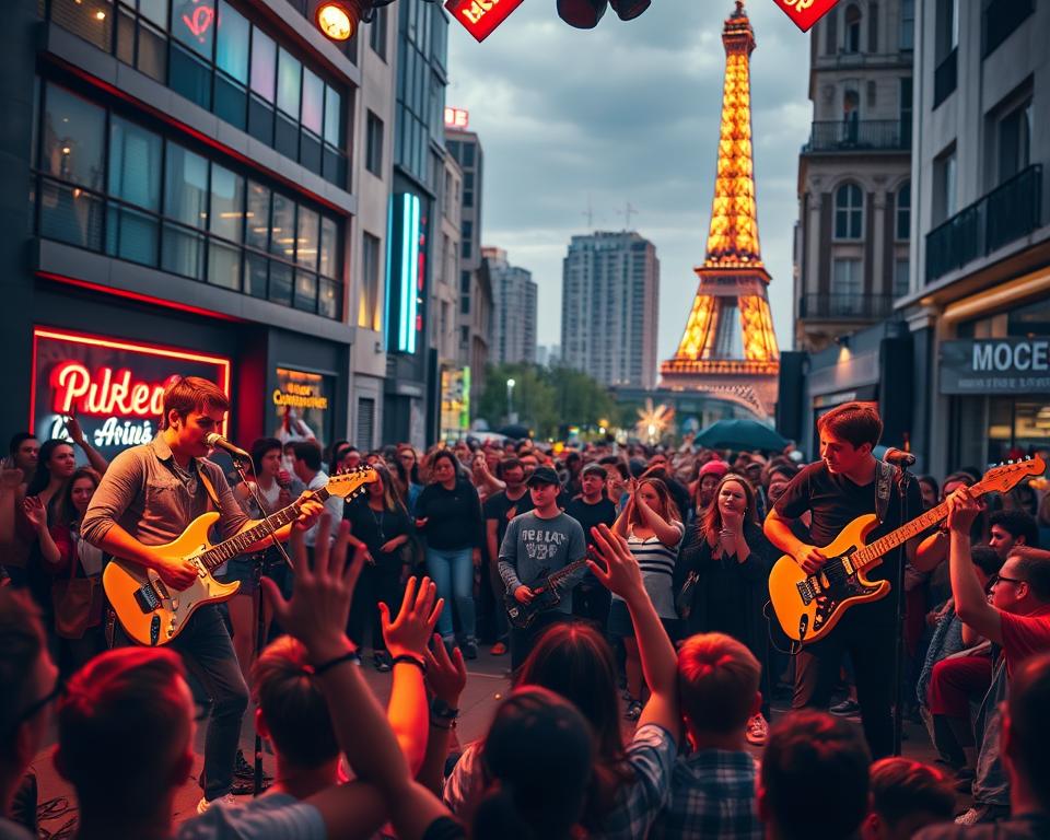 Französische Popmusik Moderne Musikszene