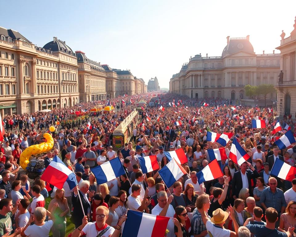 Französischer Nationalfeiertag Feierlichkeiten
