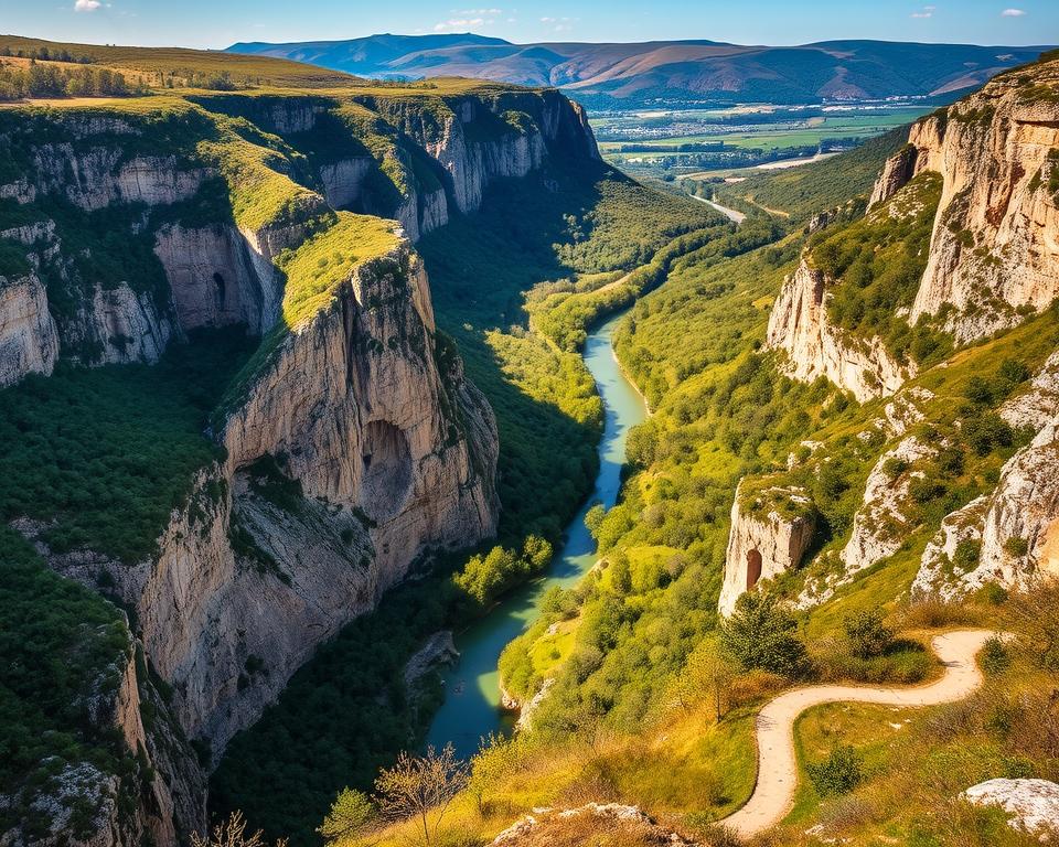 Gorges de l'Ardèche Landschaft Gorges de l'Ardèche Landschaft