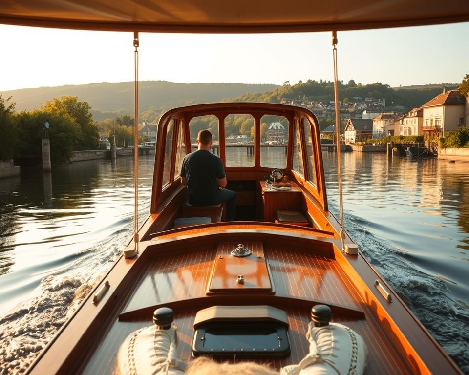 Hausboot Navigation in Frankreich