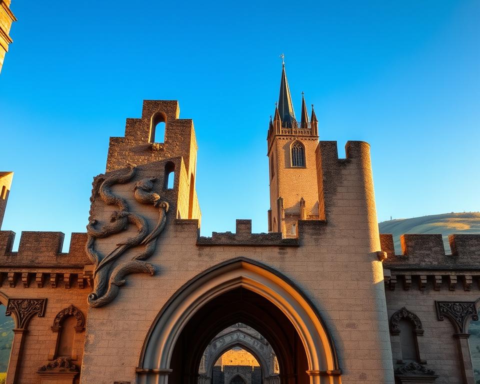 Kulturerbe Normandie Mittelalterliche Architektur