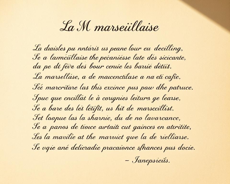 Marseillaise Originaltext