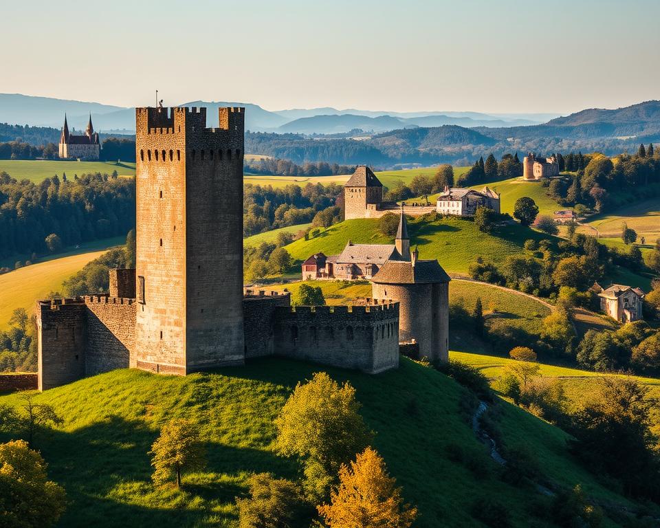 Mittelalterliche Burgen im Périgord