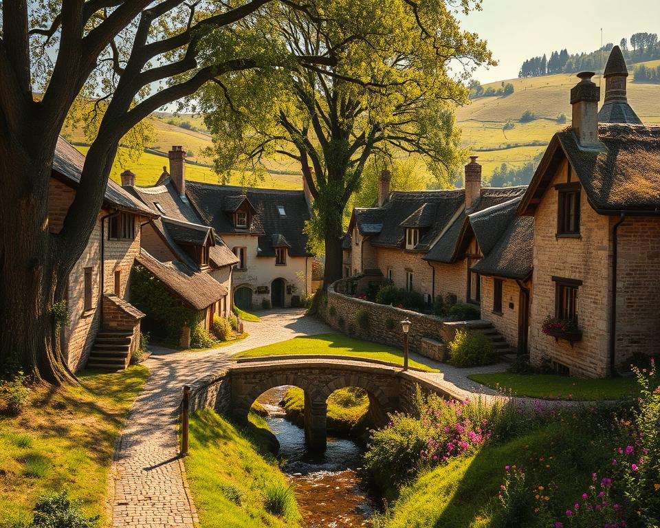 Mittelalterliche Dörfer Bretagne Mittelalterliche Dörfer Bretagne