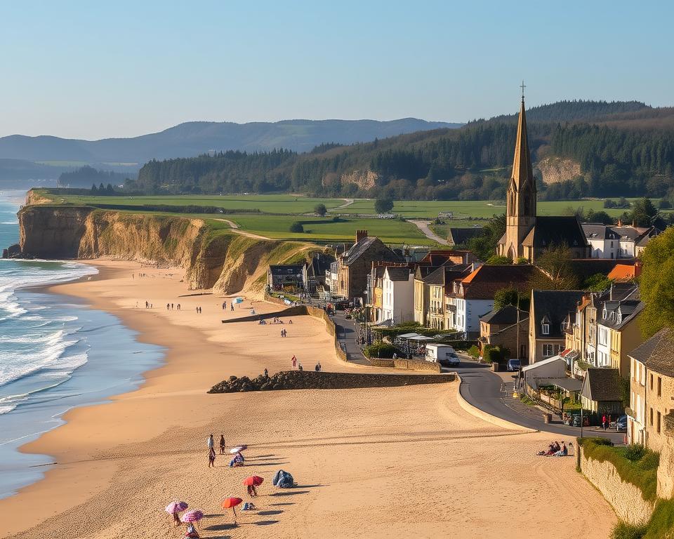 Normandie Küste Landschaft
