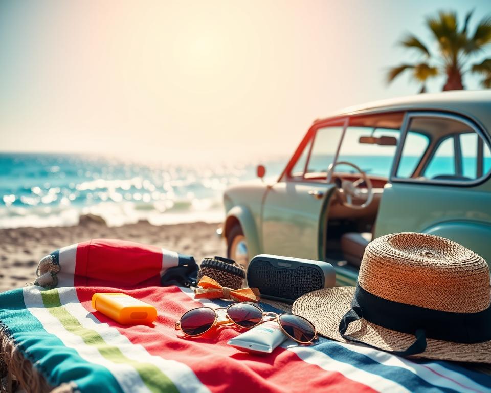 Packliste für Strandurlaub mit dem Auto