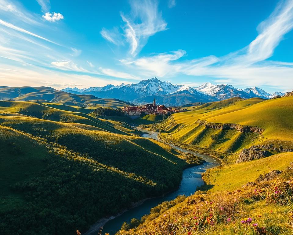 Reisezeit Midi Pyrenees Landschaft Reisezeit Midi Pyrenees Landschaft