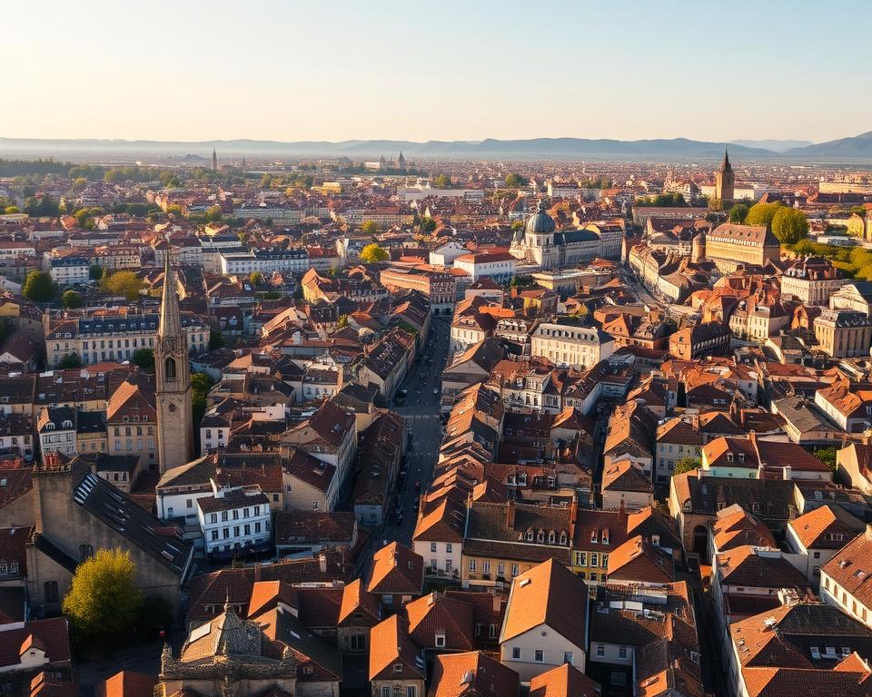 Stadtbezirke St Etienne Überblick