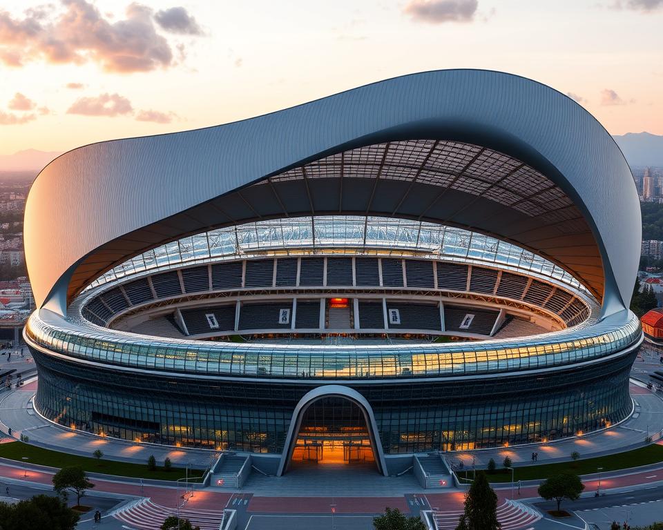 Architektur Stade Geoffroy-Guichard Stadiondesign Architektur Stade Geoffroy-Guichard Stadiondesign