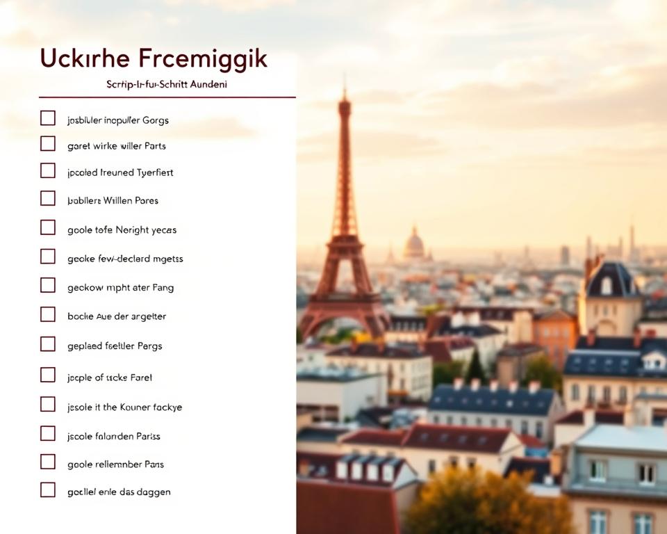 Auswanderung nach Frankreich Checkliste