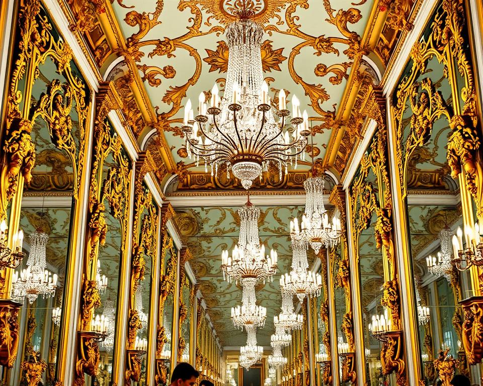 Barocke Ornamentik im Spiegelsaal Barocke Ornamentik im Spiegelsaal