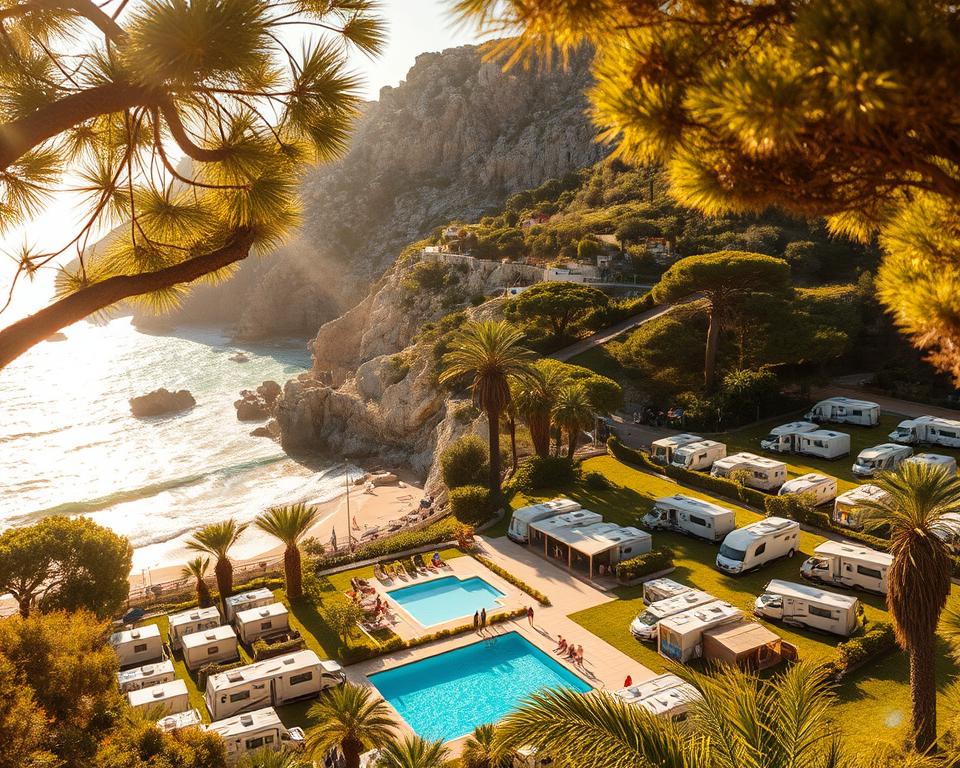 Camping Côte d'Azur Mittelmeer-Camping