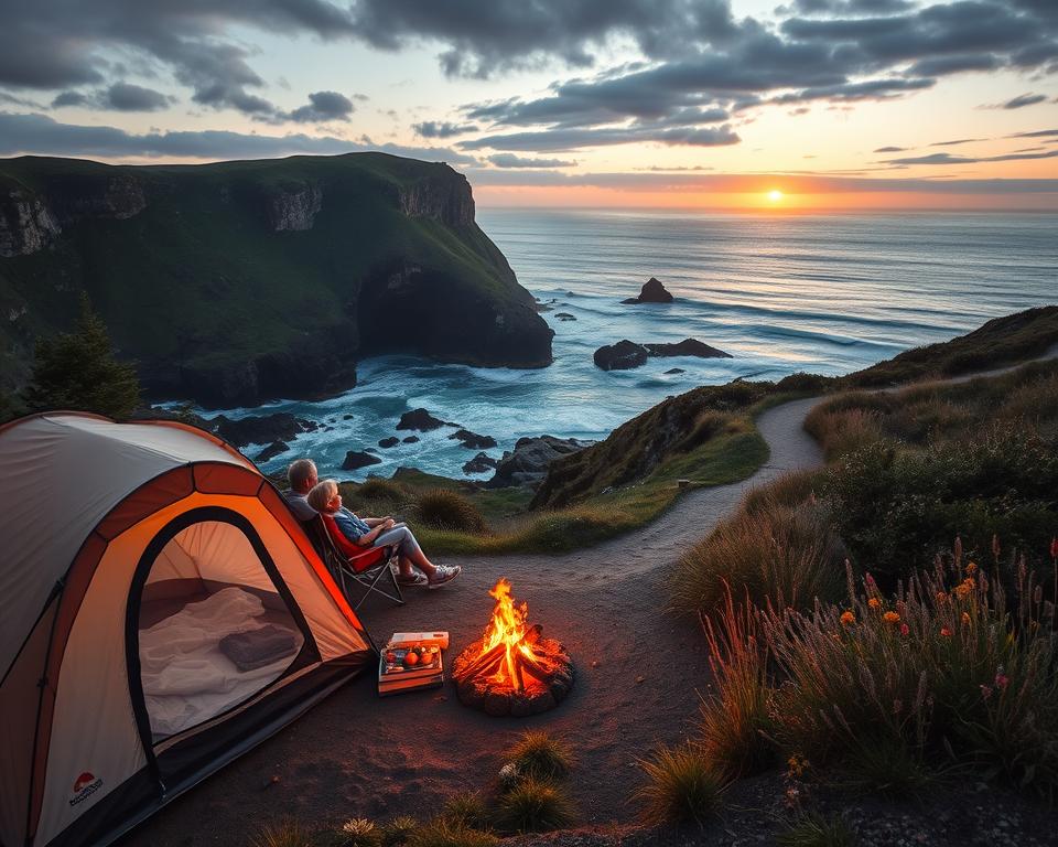 Camping an der Atlantikküste Frankreich