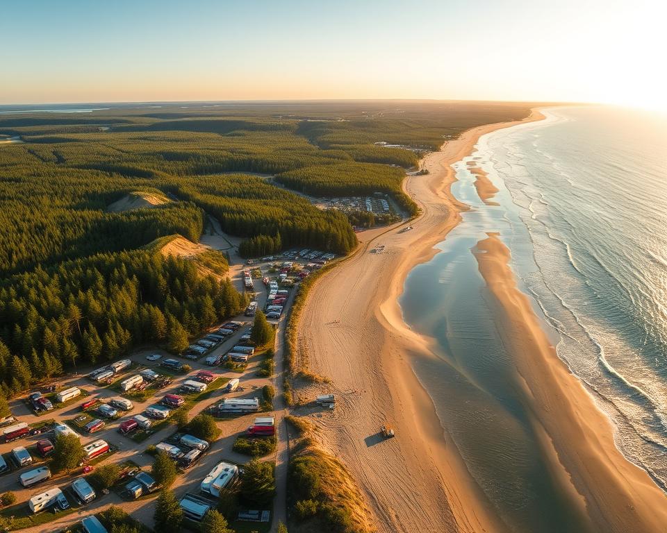 Campingplätze Atlantikküste Überblick