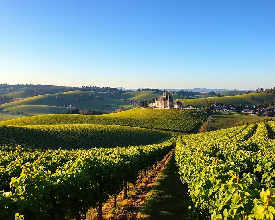 Champagne-Region Weinberge