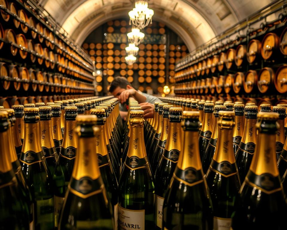 Champagner Herstellungsprozess