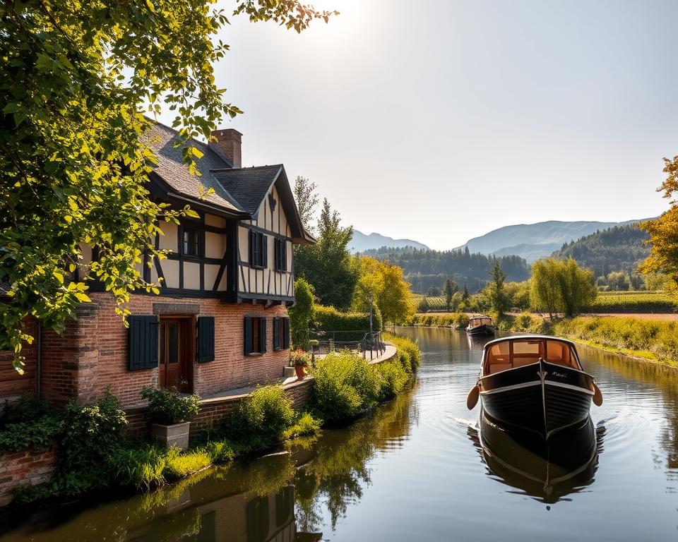 Elsass Hausbooturlaub Landschaft Elsass Hausbooturlaub Landschaft