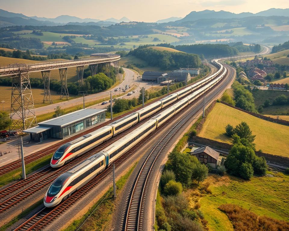 Französisches Schienennetz Hochgeschwindigkeitszüge