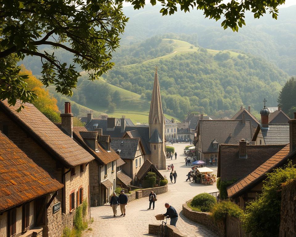 Mittelalterliche Dörfer Bretagne Mittelalterliche Dörfer Bretagne
