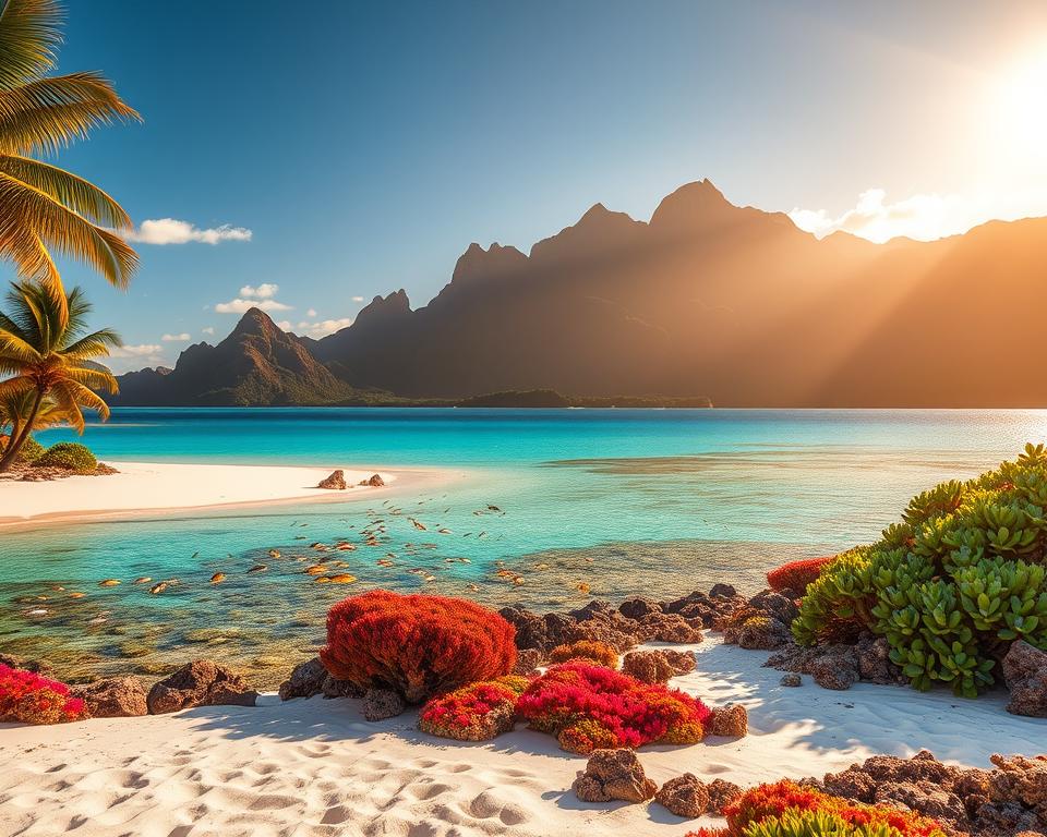 Neukaledonisches Riff Landschaft Neukaledonisches Riff Landschaft