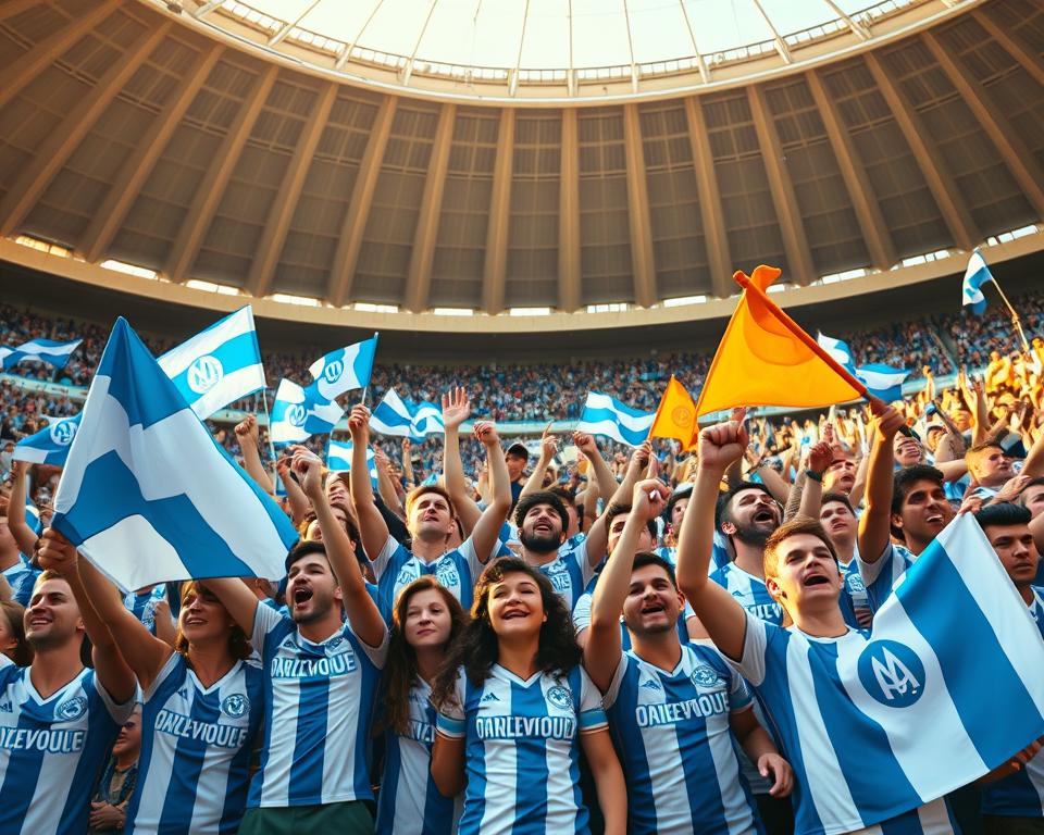 Olympique Marseille Fans im Stade Vélodrome