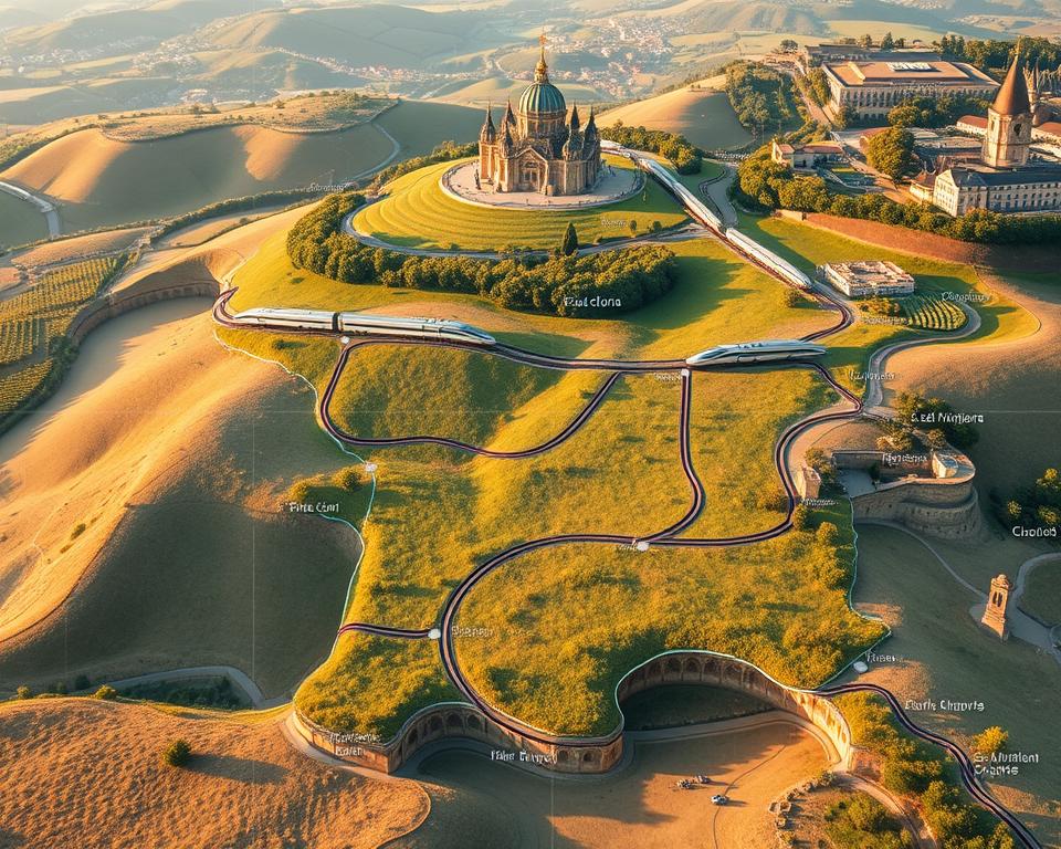 TGV-Strecken Übersicht