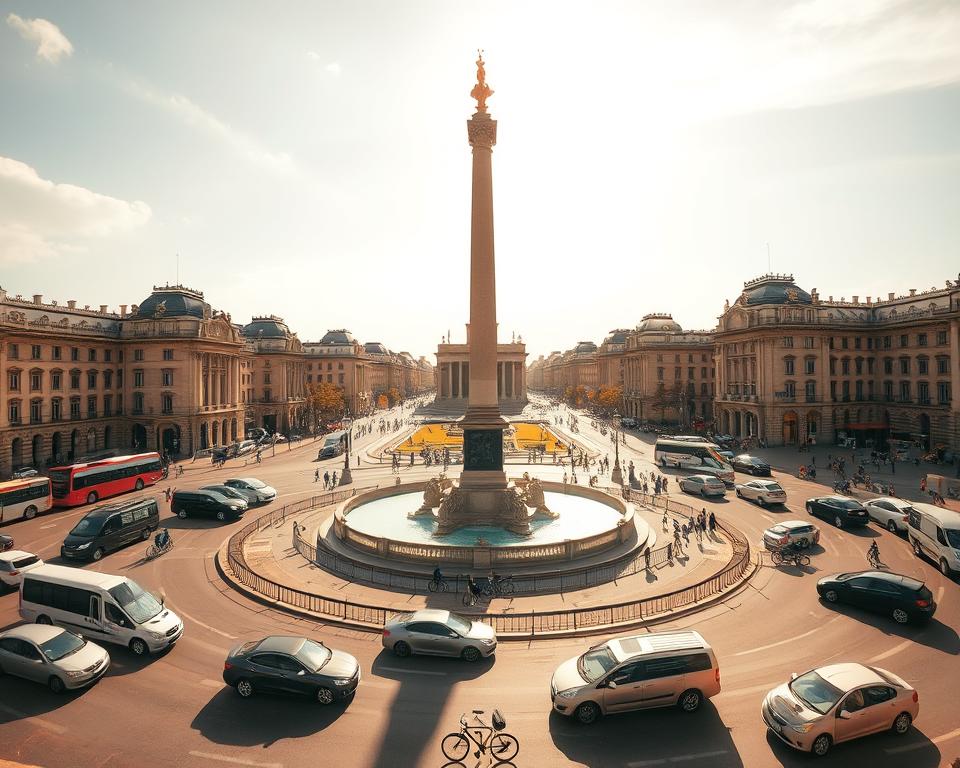 Verkehr Paris Place de la Concorde Verkehr Paris Place de la Concorde
