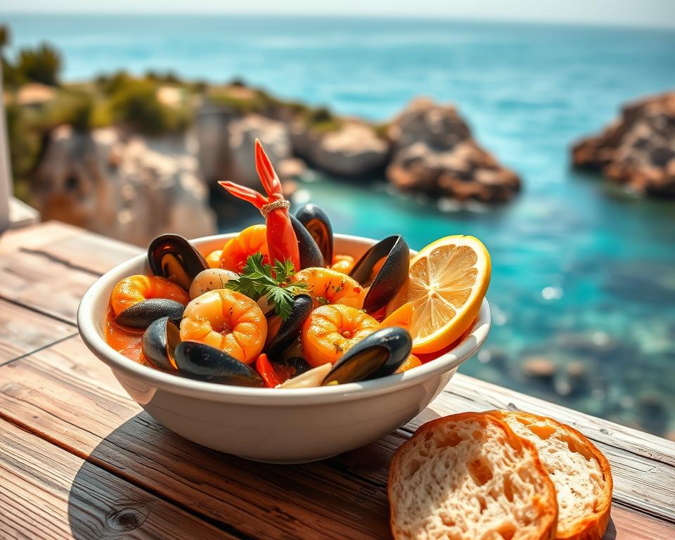 Bouillabaisse Côte Bleue Spezialität Bouillabaisse Côte Bleue Spezialität