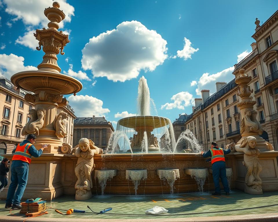 Brunnenrestaurierung Paris