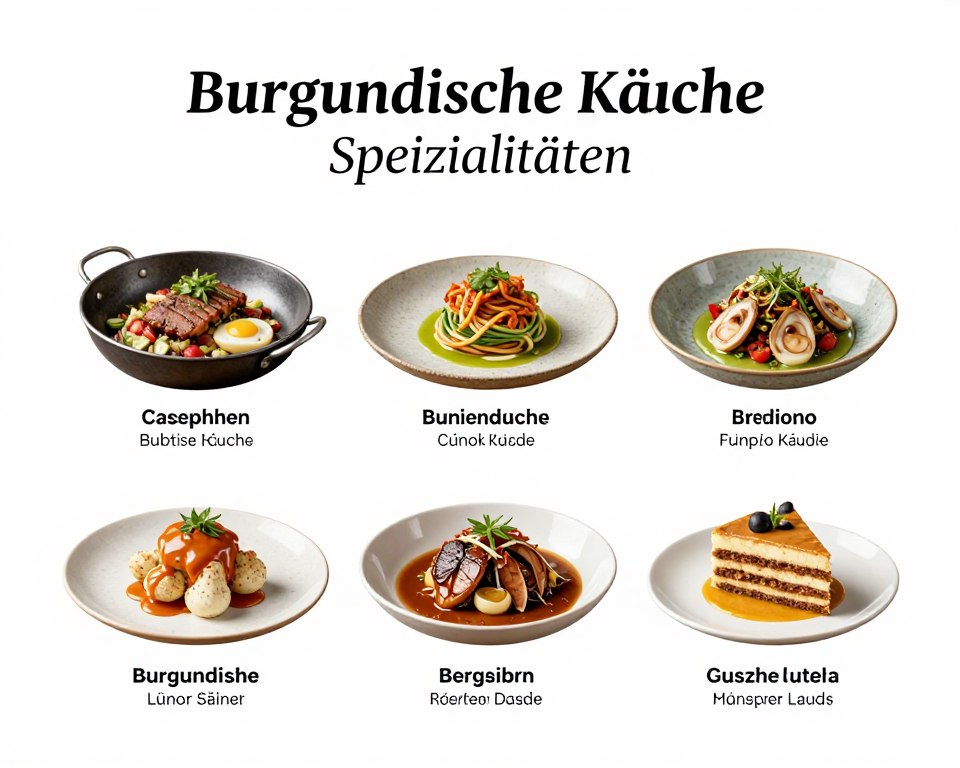 Burgundische Küche Spezialitäten