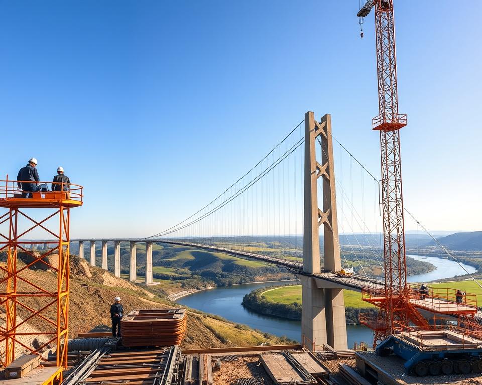 Compagnie Eiffage Viaduc Bauarbeiten Compagnie Eiffage Viaduc Bauarbeiten