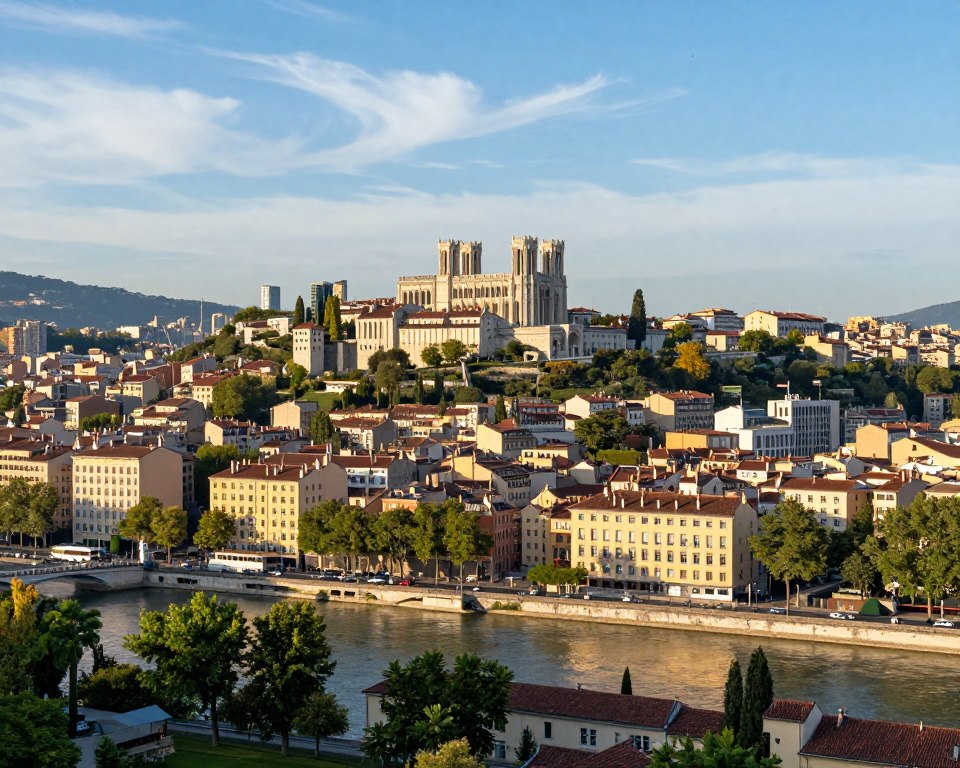 Lyon Stadtpanorama UNESCO-Welterbe