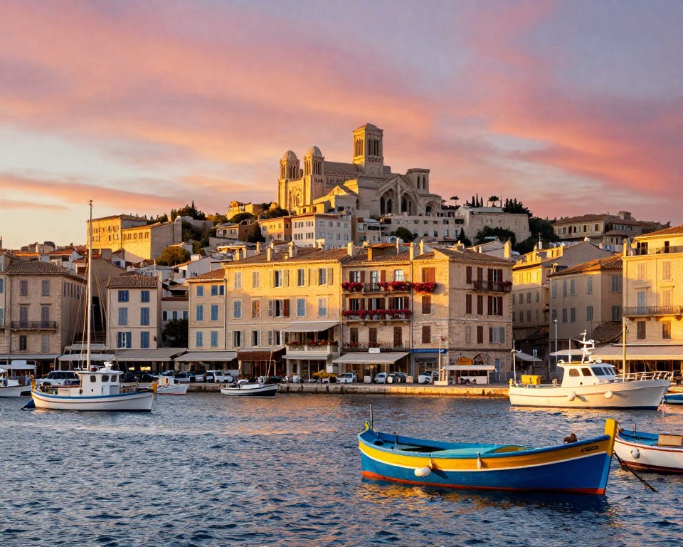 Marseille Hafen Panorama