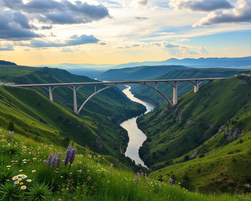 Millau Brücke Standort Tarn Tal Millau Brücke Standort Tarn Tal