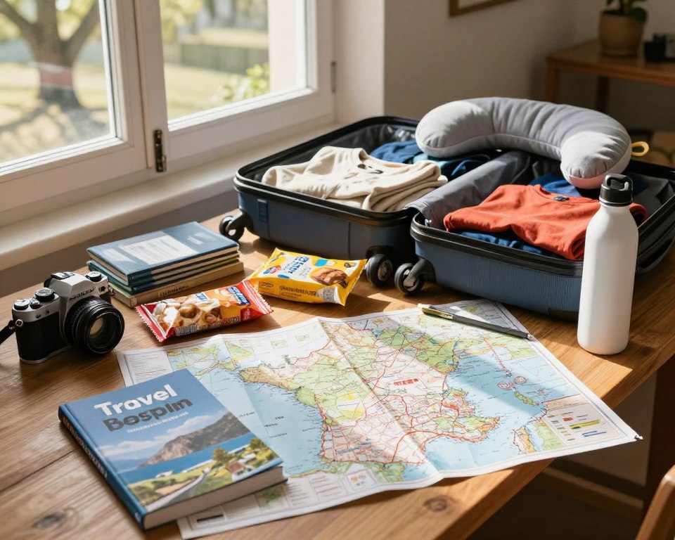 Reisevorbereitungen für Frankreich Roadtrip