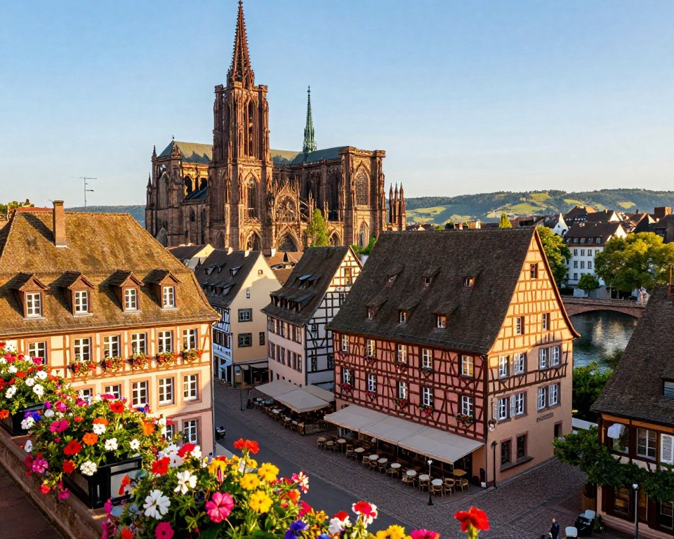 Straßburg Altstadt Panorama