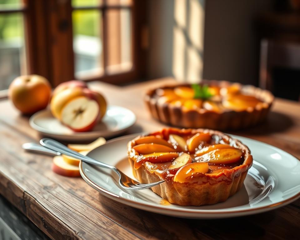 Tarte Tatin servieren